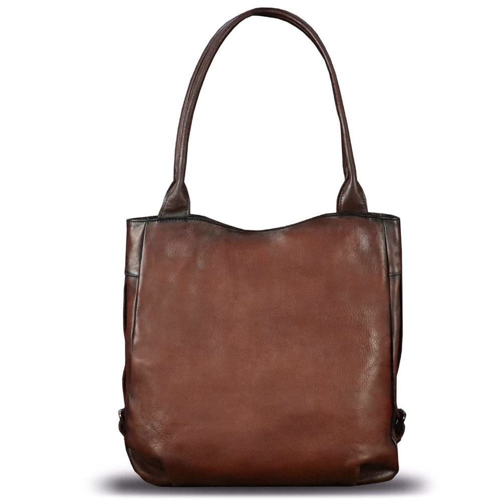 Genuine Leather Shoulder Bag Purse Retro Top Handle Bags Handmade ^-^